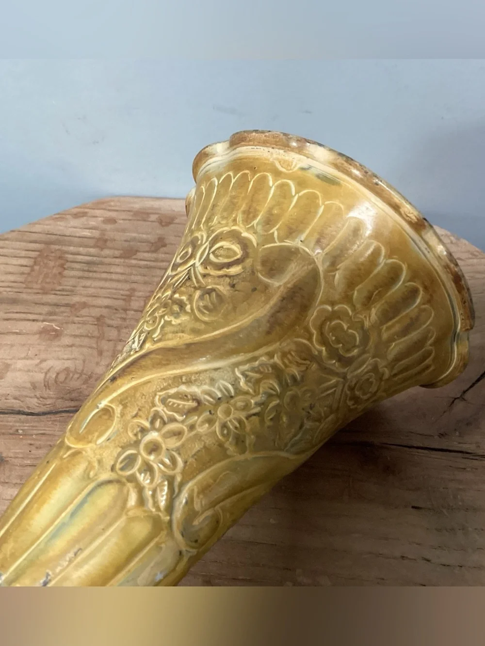🟡 Vintage - Solid Brass Painted Vase - Candle Holder - Decor Piece - Unique